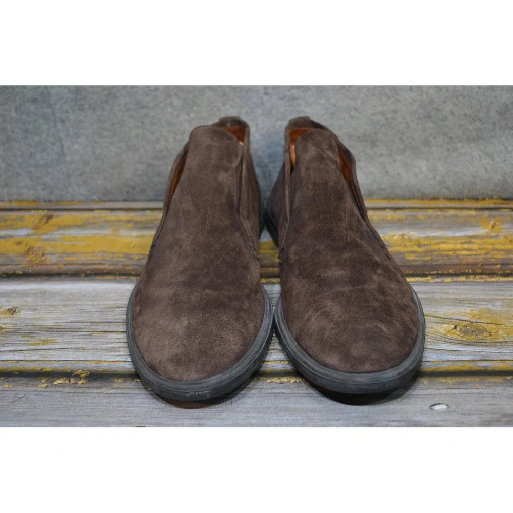 Peter Millar Boots Mens 13 Brown Suede Slip On Ankle Casual Collection Shoes
